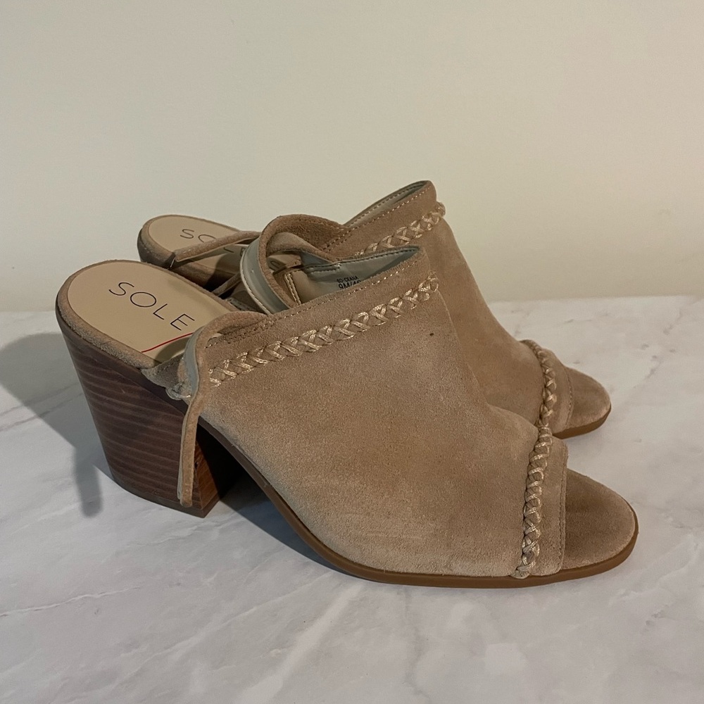 Sole society peep toe booties